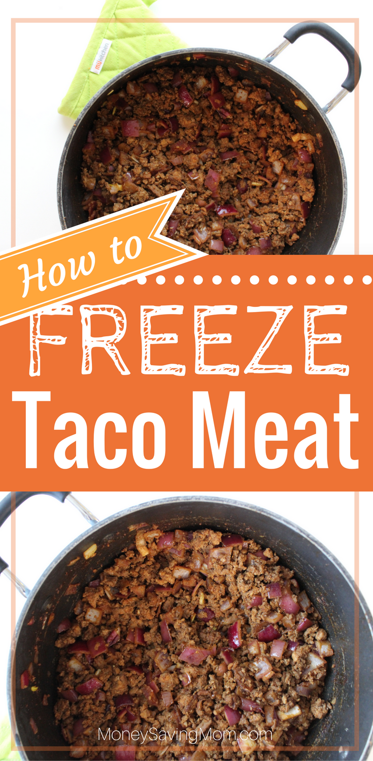 how to freeze taco meat