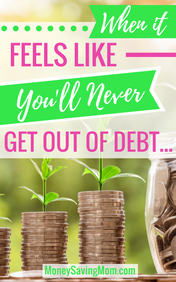  Feel like you'll never get out of debt? Read this inspiring post full of hope and practical tips!