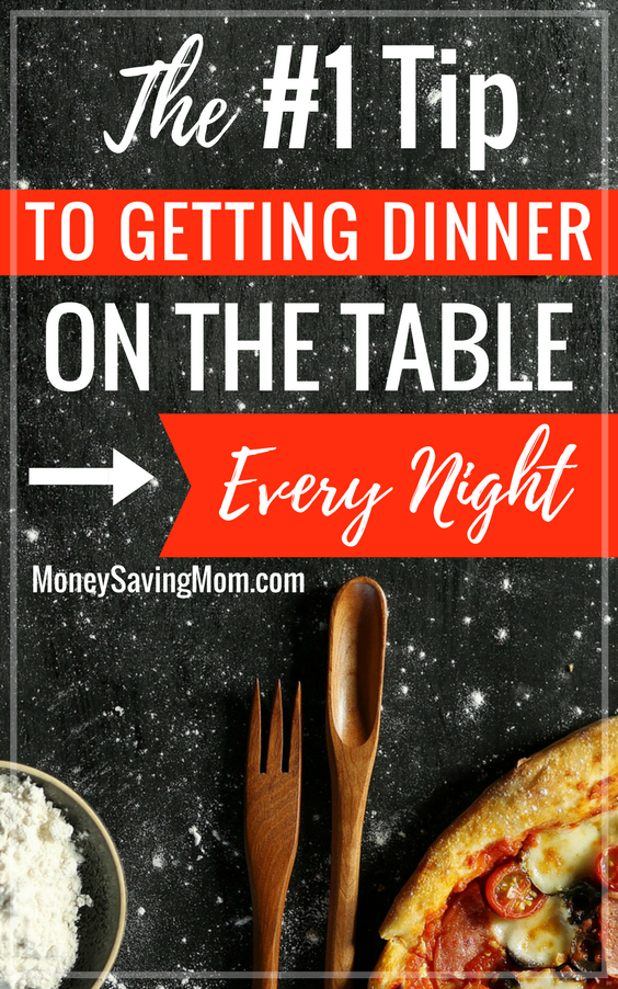 Get dinner on the table every single night with this ONE super easy tip! It makes weekday family dinners SO much simpler!