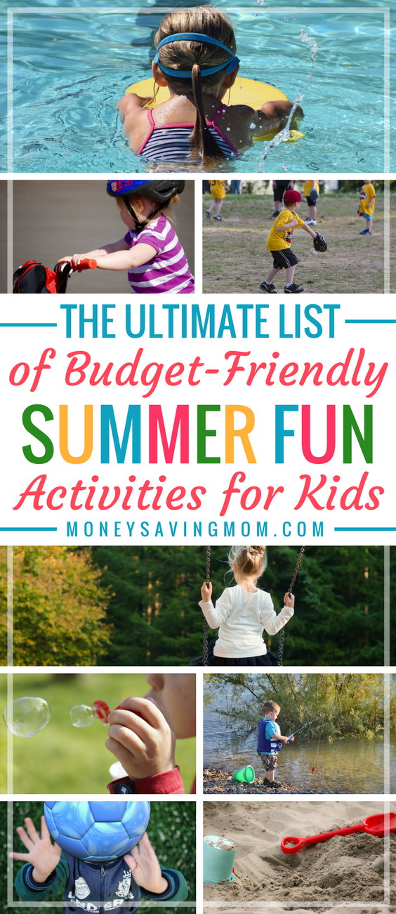 Looking for frugal summer fun activities for kids?! This list is full of all kinds of different budget-friendly ideas!!