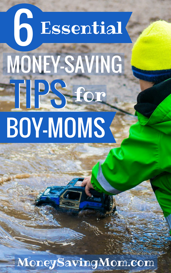 Raising boys is fun, adventurous, and...expensive! Check out these helpful money-saving tips for boy-moms!