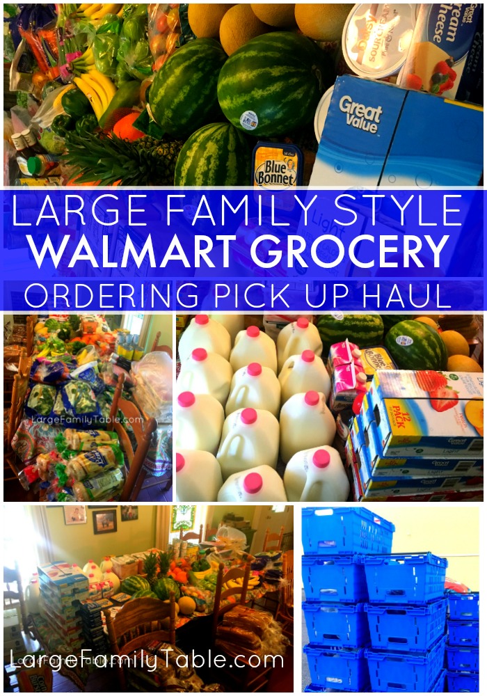 Once-A-Month Walmart Grocery Shopping Haul for a Large Family
