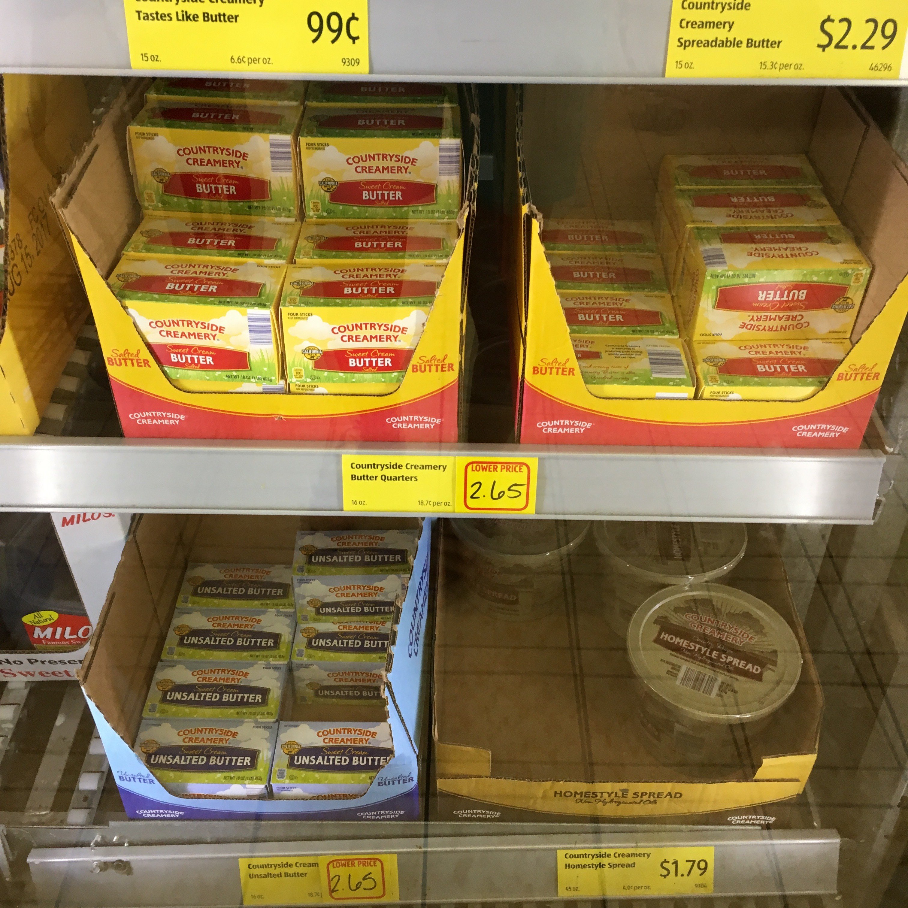 great deal on butter at aldi