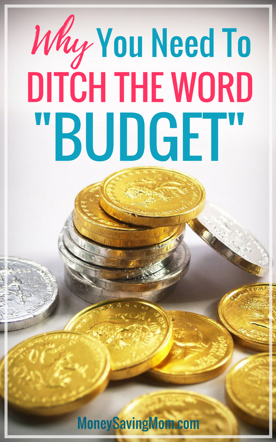 Have a hard time sticking to a budget? Maybe you need to ditch that word altogether in order to be successful! I love this idea!