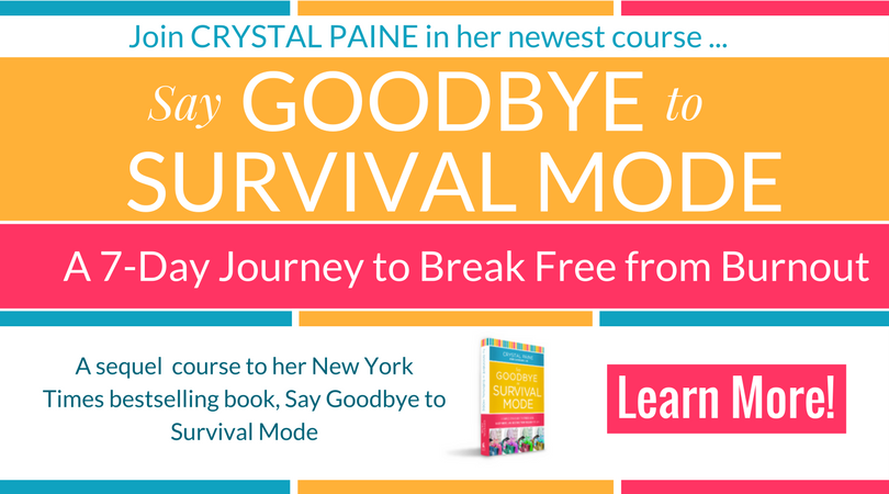 (Affiliate) Say Goodbye to Survival Mode: a 7-day journey to break free from burnout! New ecourse by Crystal Paine of Money Saving Mom #burnout