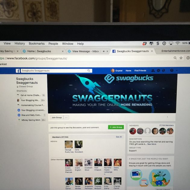 Swagbucks Swaggernauts Facebook group