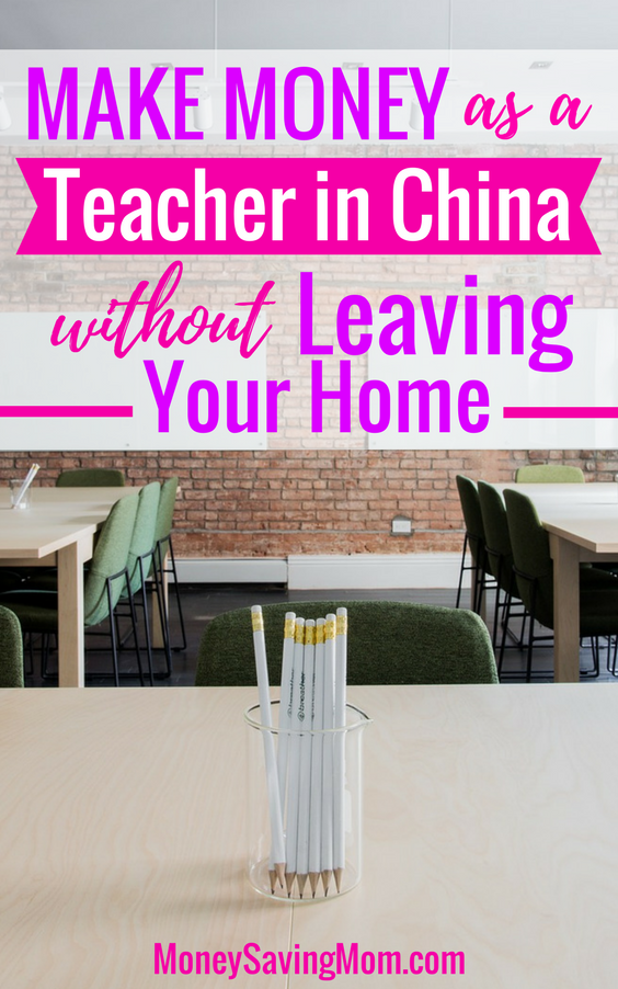 Make money from home as a teacher in China! This is such a unique way to earn an income from home, and you can get started in less than a month!!