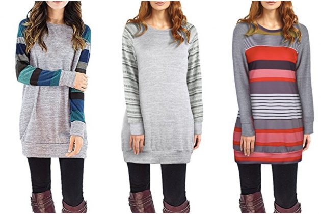Get a Women's Long Sleeve Patchwork Casual Shirt as low as $15.99!