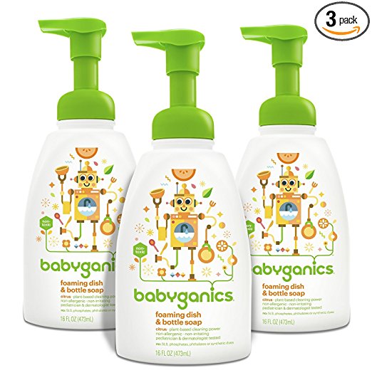 Amazon.com: Babyganics Foaming Dish and Bottle Soap, Pack of 3 just $8.98 shipped!