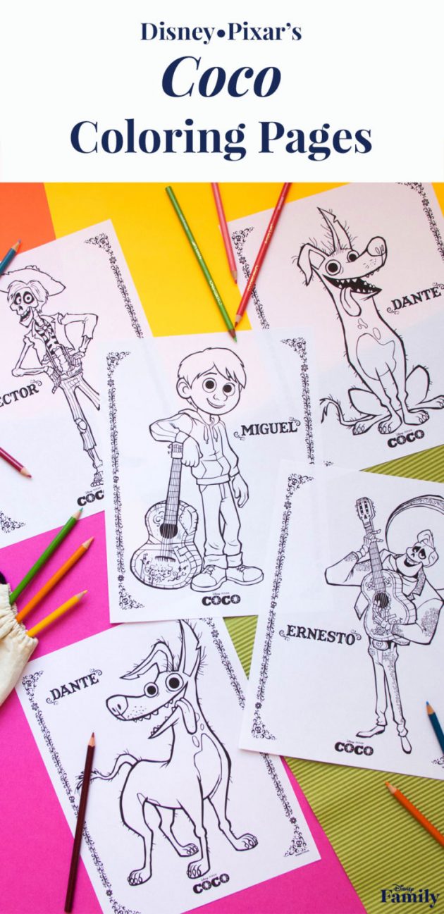 Free Coco Printable Coloring Pages