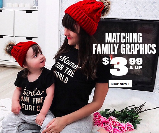 The Children's Place: Get Matching Family Graphic Tees as low as $3.99 shipped!