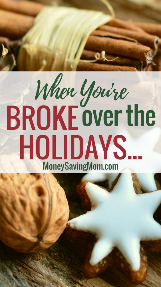 Do you find yourself broke or in a bad financial situation this holiday season? If so, here are 4 practical things you can do to help!