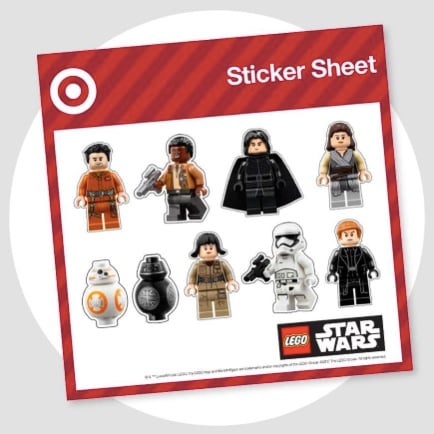 Target: Free Star Wars Stickers on December 16-17, 2017