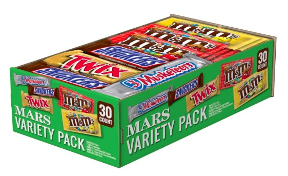 Amazon.com: Mars Chocolate Full Size Candy Bars Variety Pack, 30 count only $14.21!