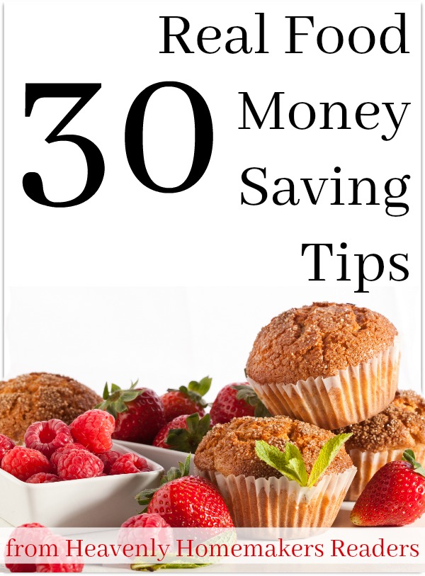 Free 30 Real Food Money Saving Tips Booklet