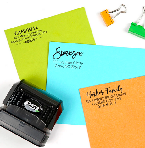 Self-Inking Address Stamps