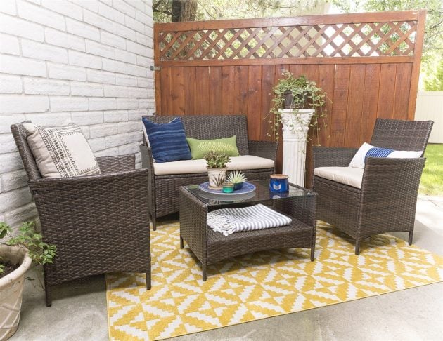 Get a 4-Piece Patio Chat Set for just $199.99 shipped!