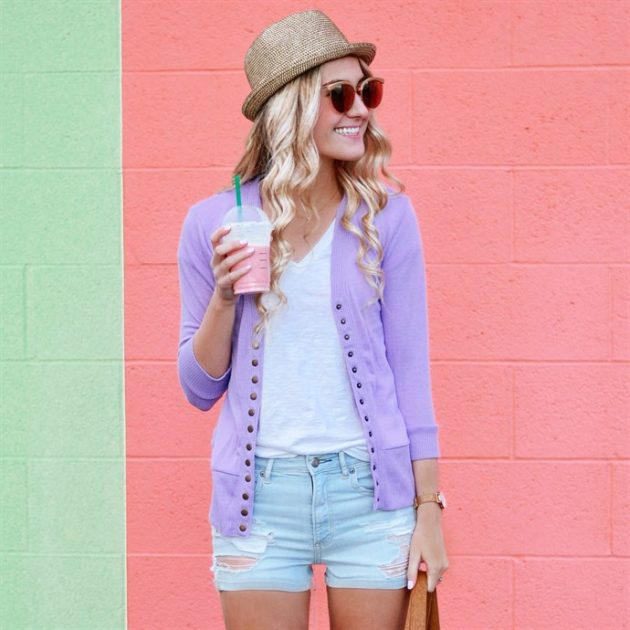 Get a 3/4 Sleeve Snap Cardigan for just $12.99 + shipping!