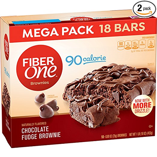 Amazon.com: Fiber One Brownies, 90 Calorie Bar, 18 count (Pack of 2) only $10.96 shipped!