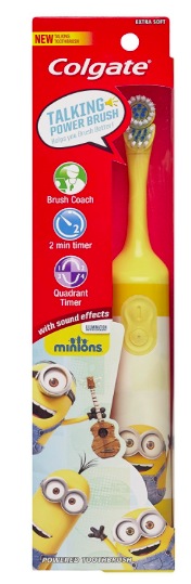 Amazon.com: Colgate Kids Minions Talking Battery Powered Toothbrush only $5!