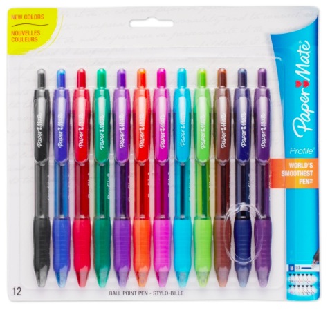 Amazon.com: Paper Mate Profile Retractable Ballpoint Pens, 12 count only $4.62!