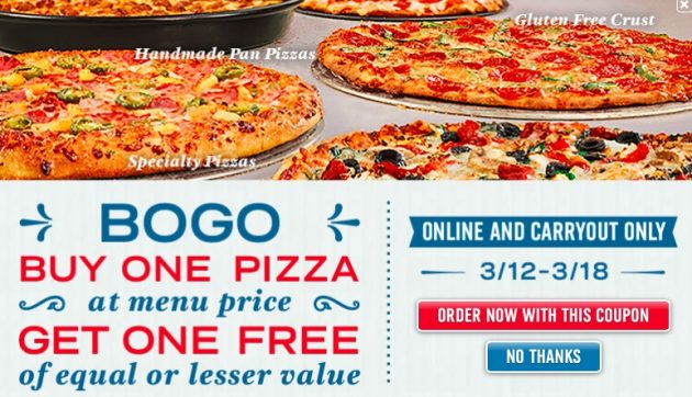 Domino’s: Buy One, Get One Free Pizza