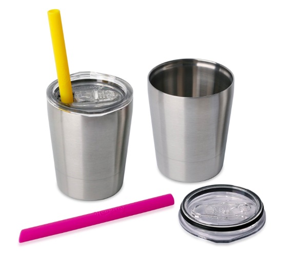 Amazon.com: Two Housavvy Stainless Steel Sippy Cup with Lids and Straws only $11.99!