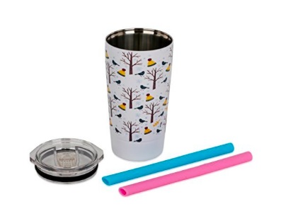 Amazon.com: Housavvy 3D Stainless Steel Tumbler with Lid & Straw only $8.95!