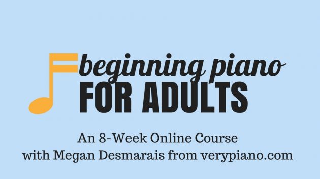 beginning online piano course for adults