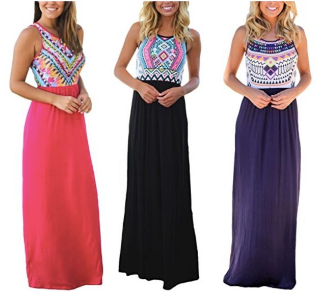 Amazon.com: Get a Women's Sleeveless Aztec Print Summer Beach Dress for only $24.99!
