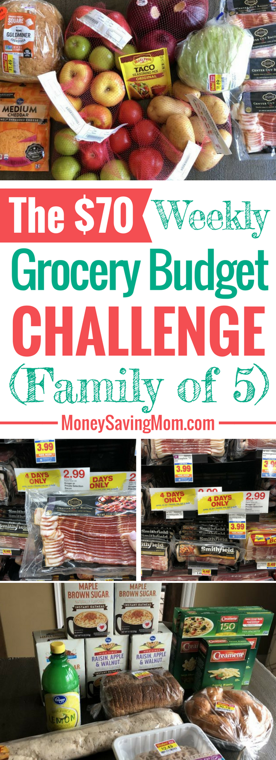 The $70 Grocery Budget Challenge: Shopping the Kroger markdowns for a family of 5! This is SO inspiring!