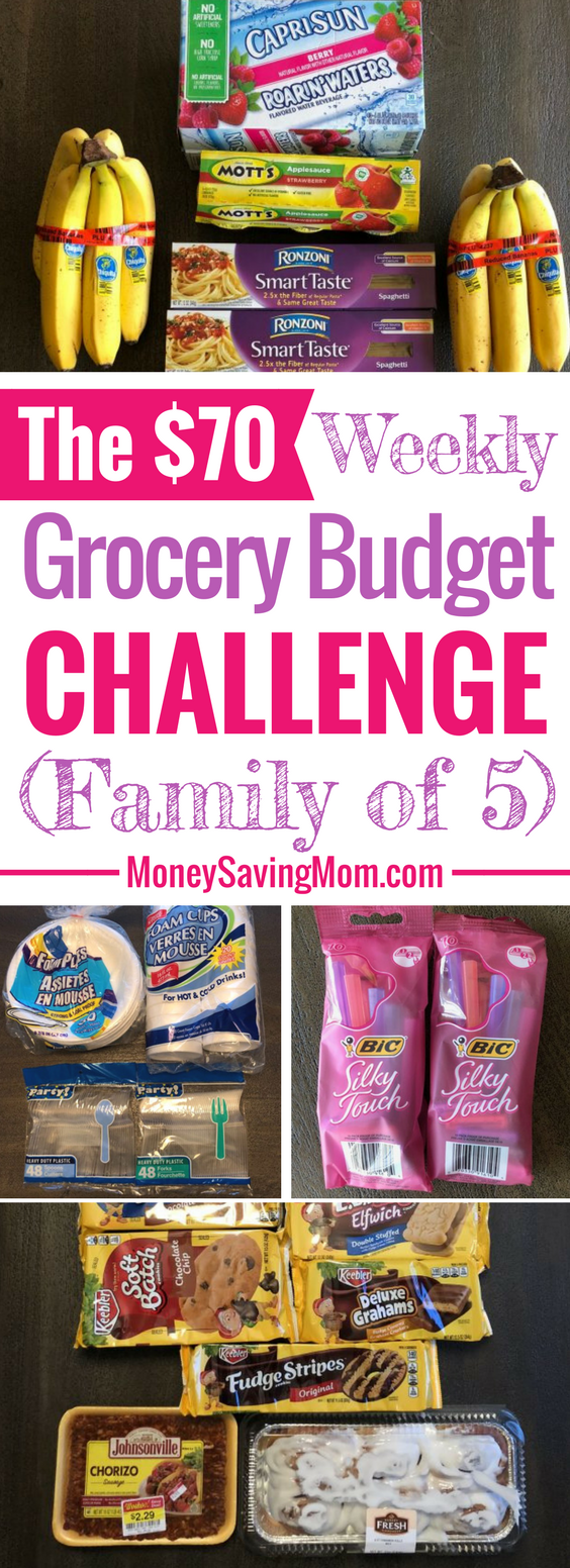 The $70 Grocery Budget Challenge! This family of 5 plans their entire weekly menu around the markdowns at Kroger! It's SO cool!