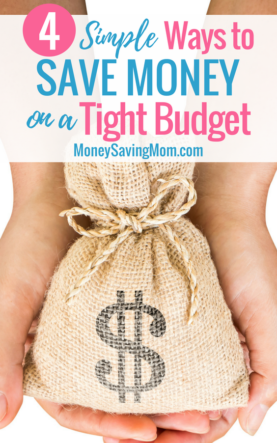 On a tight budget? Try these 4 simple tips to still find ways to save money!