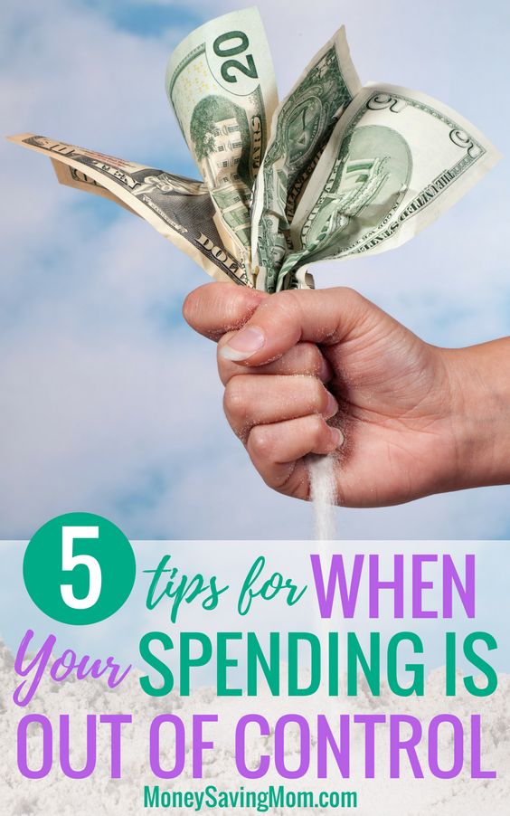 Do you have a spending problem? Is your spending out of control? Check out these 5 helpful tips to curb your spending habits!