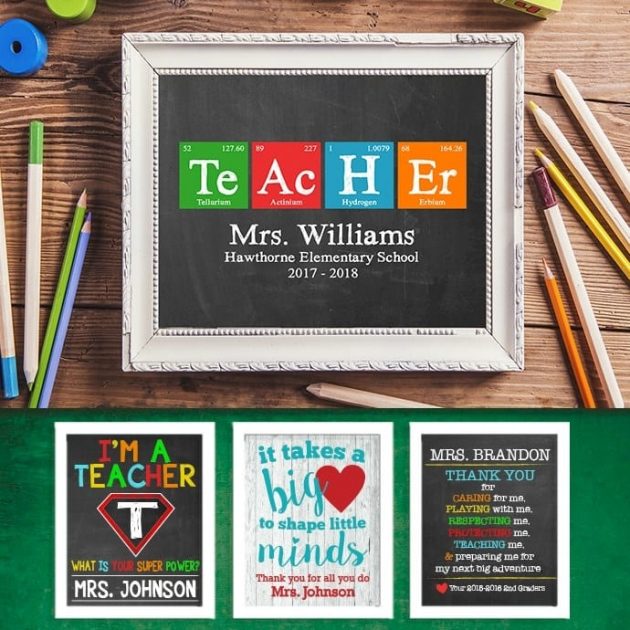 Get Personalized Teacher Prints for only $5.99 + shipping!