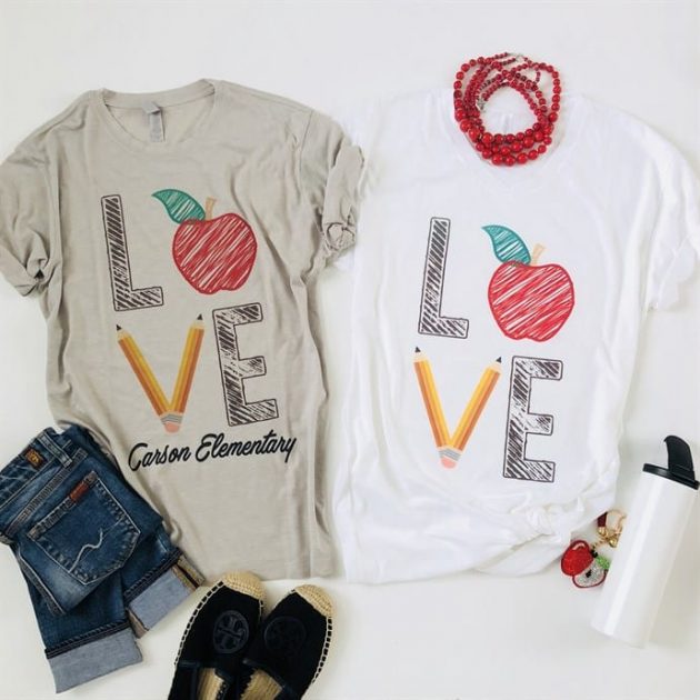 Get a Love Teach Design Tee for just $12.99 + shipping!