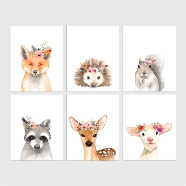 Get Watercolor Animal Prints for only $4.99 + shipping!