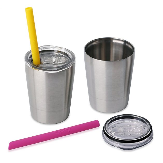 Amazon.com: Two Housavvy Stainless Steel Sippy Cups with Lids and Straws only $11.99!