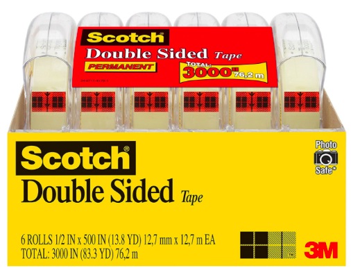 Amazon.com: Scotch 1/2 inch Double Sided Strong Tape (6-pack) only $10.70!