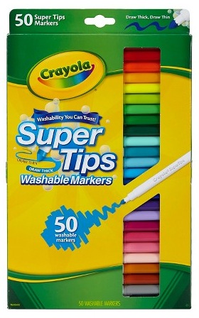 Target.com: Crayola Supertips Markers Washable (50 count) only $6.99!
