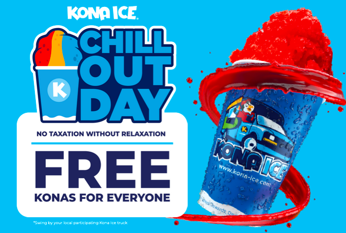 Kona Ice: Free Kona Ice on April fifteenth!