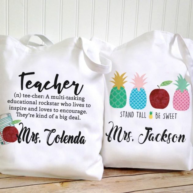 Get a Custom Teacher Quote Tote Bag for only $9.95 + shipping!