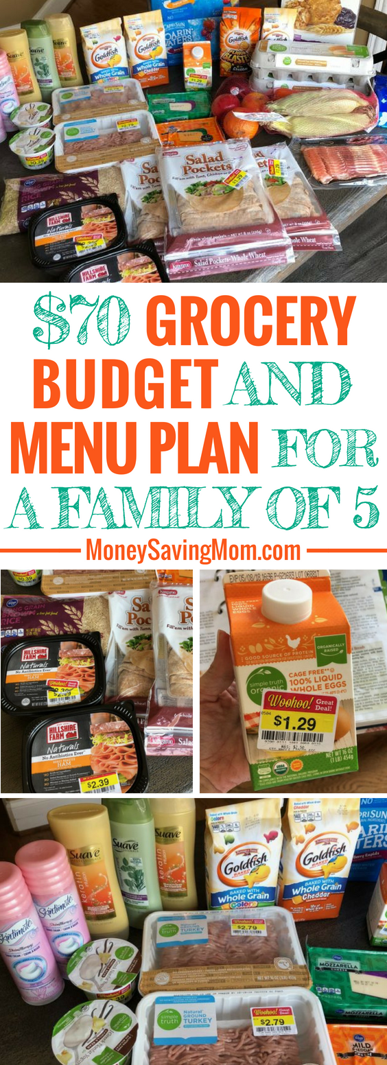 This $70 grocery budget challenge is SO inspiring! And they even menu plan and eat healthy while sticking to their budget each week!
