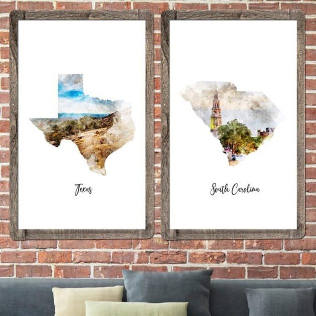 Get a Watercolor Map Poster for only $11.99 shipped!