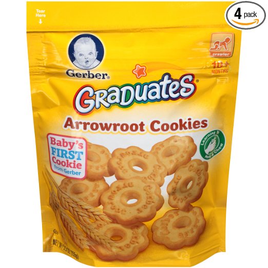 Gerber Graduates Arrowroot Cookies Pouch (Pack of 4) just $4.85 shipped!