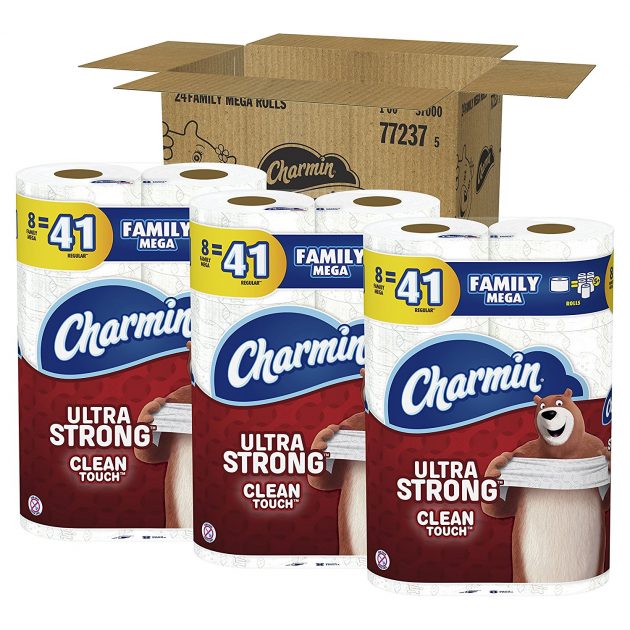 Charmin Ultra Strong Toilet Paper Family Mega Rolls (24 pack) for just $22.49 shipped!