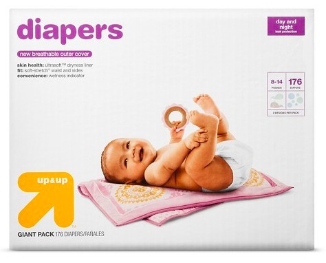 Up & Up Giant Diaper Packs only $17.99 each at Target!
