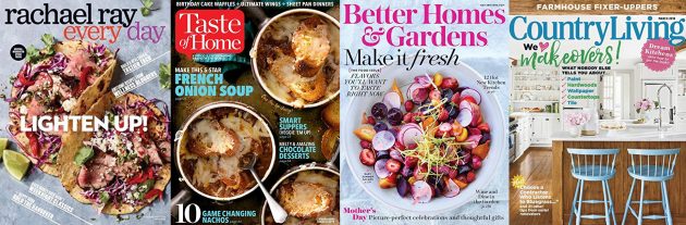 Get Magazine Subscriptions as low as $3.75 (Taste of Home, Better Homes & Gardens, Rachael Ray, and more!)