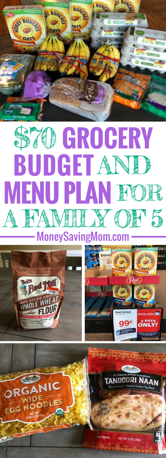 This $70 weekly grocery budget for a family of 5 is SO inspiring and filled with creative ways to save!