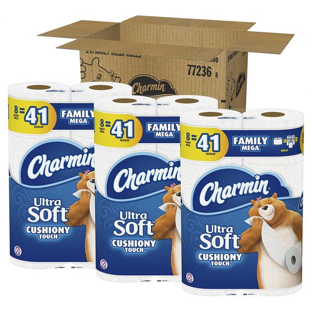 Charmin Ultra Toilet Paper Family Mega Rolls (24 Pack) only $22.49 shipped!